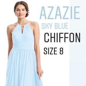 Chiffon floor-length maxi dress